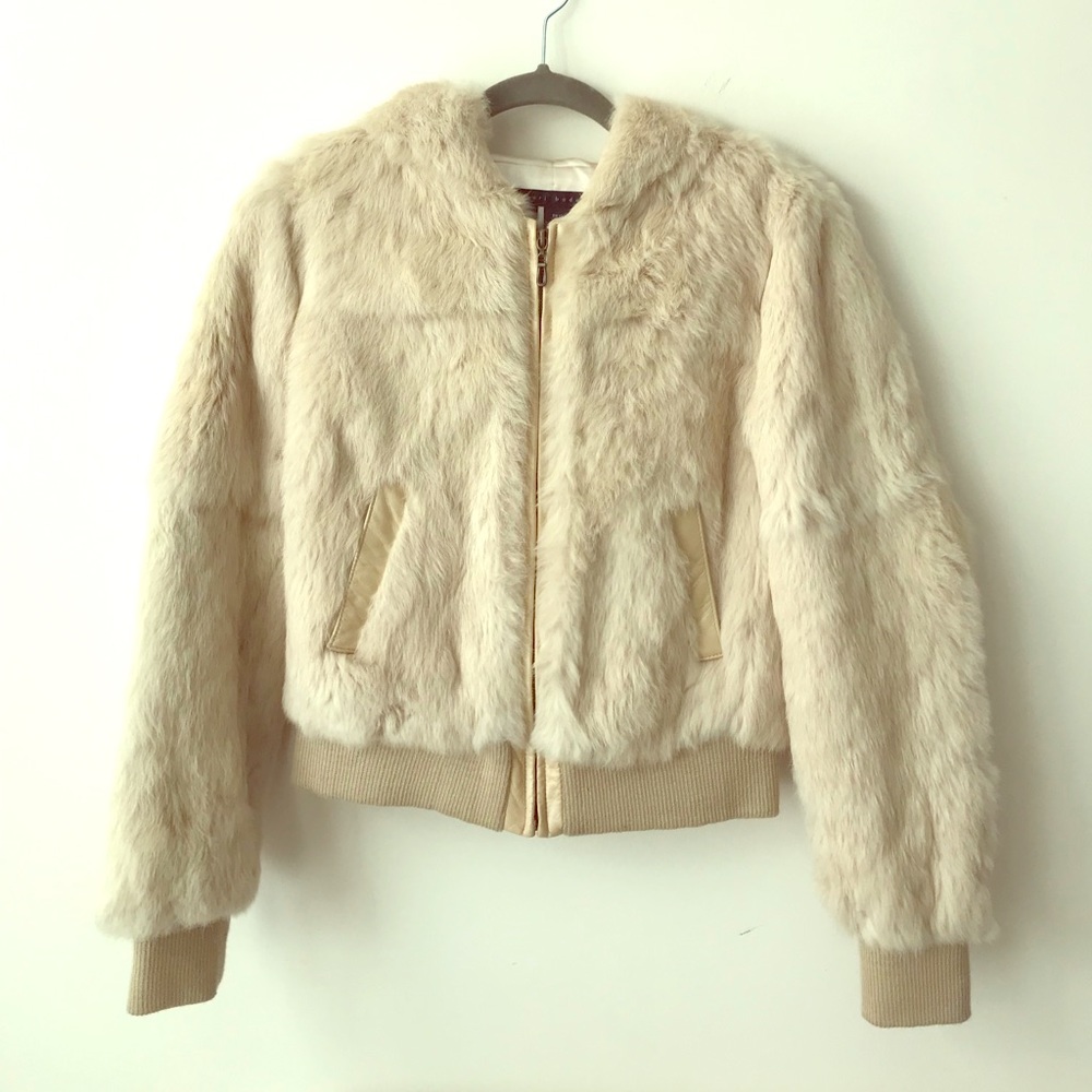 Sheri Bodell Rabbit Fur Hoodie Jacket